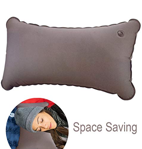 Schone Products (UK) COMFORTABLE TRAVEL SUPPORT- Space Saving Inflatable Pillow- DEFLATED TO WALLET SIZE - 70G