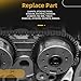 JAVOUKA Timing Chain Kit with Water Pump & Thermostat Camshaft Tensioner Fit for Chevy Sonic Cruze Buick 2011-2015 1.4L L4# 22HP47N, 55565336, AW6662