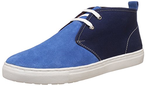 BATA Men's Stefan Blue Leather Sneeker- 8 UK/India (42 EU)(8249706)