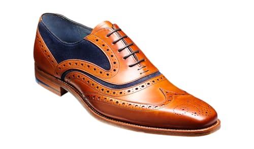 BARKER McClean Men's Handmade Leather Oxford Dress Shoes – Goodyear Welted, Full Leather Sole, Premium Calf Leather – Formal & Business Wear