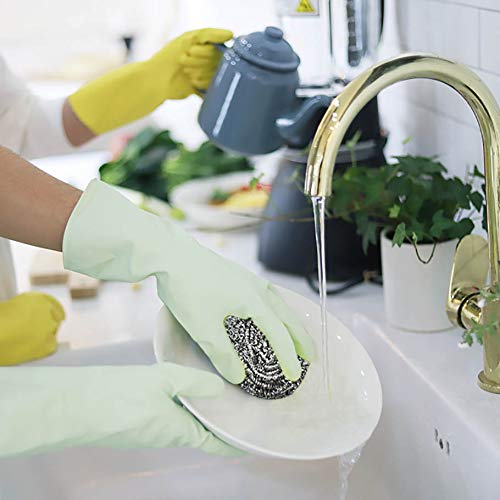 9 Pack Stainless Steel Sponges, Scrubbing Scouring Pad, Steel Wool Scrubber for Kitchens, Bathroom and More
