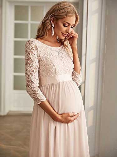 Ever-Pretty Women's Lace Chiffon Maternity Sweetheart Party Maxi Prom Gown Blush Us12 #TOP4