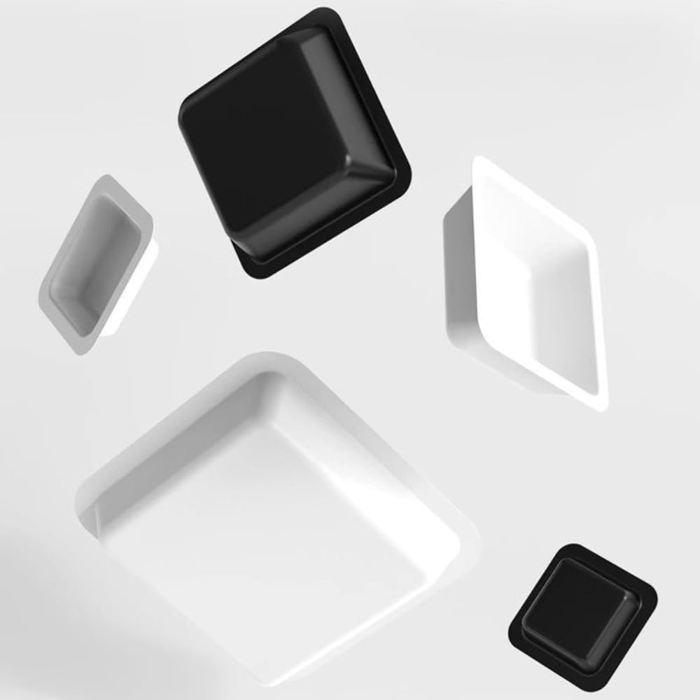 30ml Weigh Boats Diamond Shaped Disposable Plastic Trays for Scale Anti Static Plastic Pan Dish Scale Tray for Powder and Liquid Weight 250 Pack White