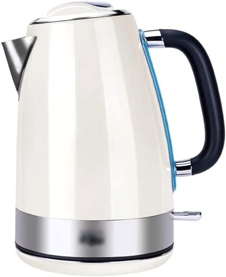 Tetera eléctrica de acero inoxidable 1.7 litros blanca miniatura 1