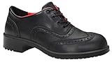 ELTEN Sicherheitsschuhe OFFICER Lady ESD S2, Damen, Business, leicht, schwarz, Stahlkappe - Größe 37