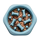Slow Feeder Dog Bowls Anti Gulping Reduces Gastric Burden Prevents Bloat and Digestive Issues Safe Durable Material Easy to Clean Puppy Slow Feeder Bowl for Healthy Eating Excess Energy Management