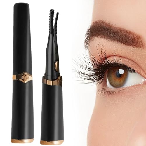 Beheizbare Wimpernzange Beheizbar Elektrische Wimpernzange Beheizt Heated Eyelash Curler USB Heated Lash Curler Wimpernformer Beheizt 3 Temperaturmodi Verbrühungssichere Kammzähne für Alle Wimpern
