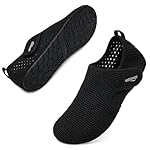 WateLves Water Shoes for Women Men Swim Beach Aqua Socks Quick Dry Barefoot House Slippers Travel Shoes with Adjustable Magic Tape for Pool Diving Boating Yoga Surf