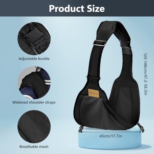Miniatura 2 de Aoowu Portabebés Portátil, Portabebés Ergonómico Transpirable Para Bebés De 6 A 36meses, Ajustable Portabebes Multifuncional, Plegable Portabebés Para Bebés Y Niños De Hasta 25kg Negro