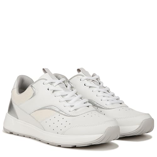 Vionic Women's Fashion Sneaker Nova – Comfortable Lace Up That Includes a Built-in Arch Support Insole That Helps Correct Pronation White Leather 9 Medium - Thumbnail 4