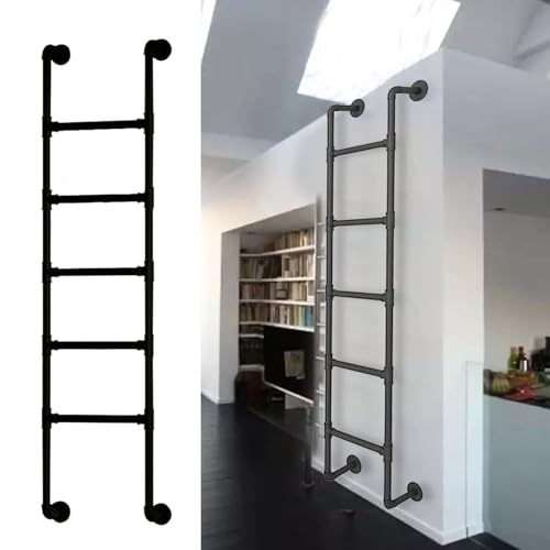 Fer forgé robuste pour cette échelle de lit superposé et fixation murale 300 LB - 2