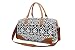 Ulgoo Travel Duffel Bag Canvas Bag PU Leather Weekend Bag Overnight