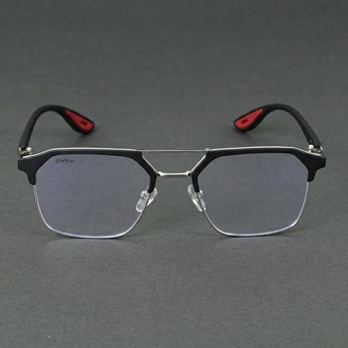 Image of GYNK Square Frame Sunglasses for Men | Premium Metal Frame Sunglasses | Fashion Eyewear for Driving, Travel, Riding, Outdoor Activities, Beach & Daily Wear