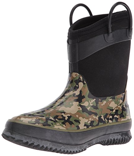 Western Chief Kids Cold Rated Neoprene Boot, Camo Green, 9/10 M US Toddler