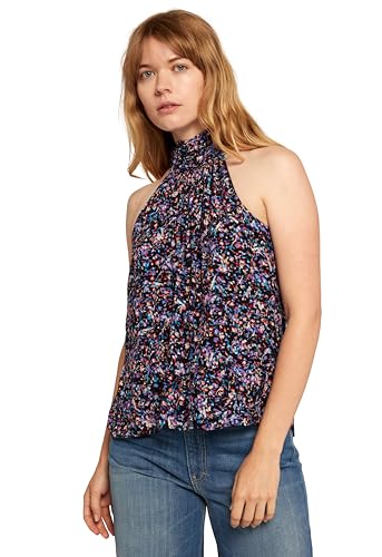 Image of Women's Penelope Halter Top in Caviar Multi
