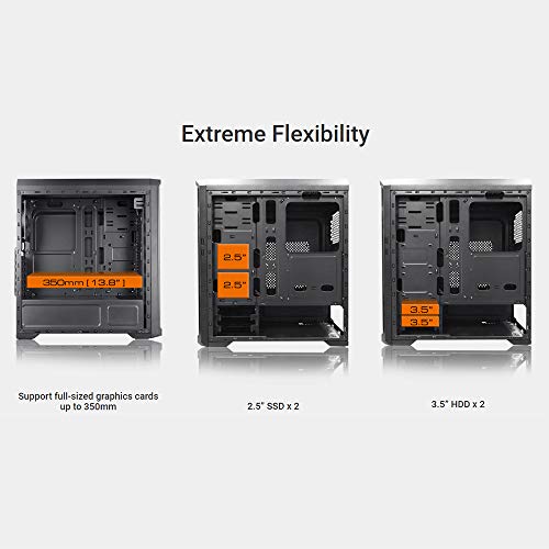 Cougar Mx330 Mid Tower Case With Full Acrylic Transparent Window #TOP4