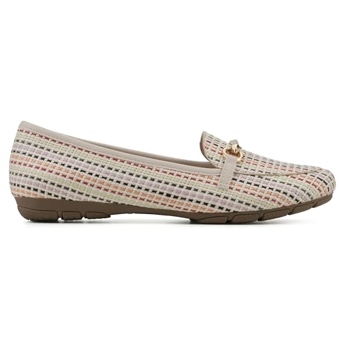 Image of CLIFFS BY WHITE MOUNTAIN Women's Glowing Cushioned Loafer Flat