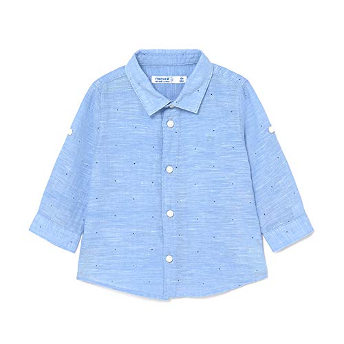 Mayoral Bmbo overhemd lichtblauw lange mouwen 117