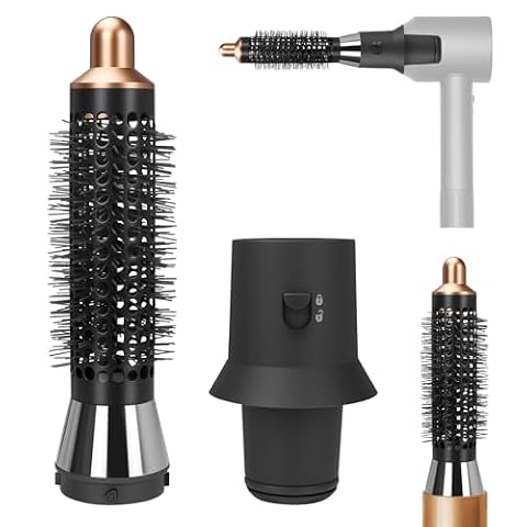 Odashen Mała okrągła szczotka objętościowa 20 mm i adapter do Dyson Supersonic HD01 HD02 HD03 HD04 HD07 HD08 HD15 nasadka do suszarki do włosów Dyson Airwrap HS01 HS05