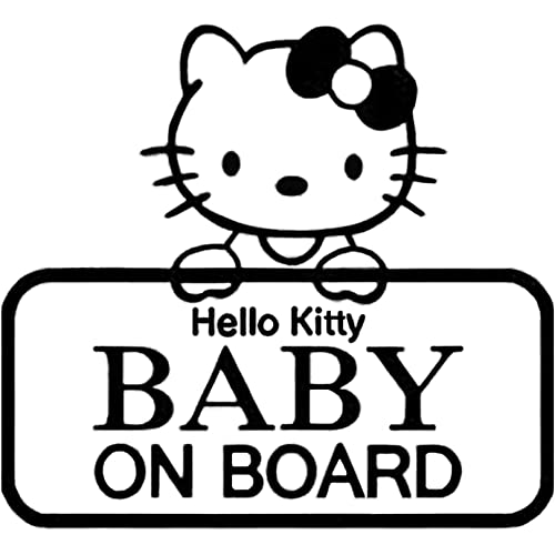 Sticker Hello Kitty bébé à bord contre les talonnages sur la route