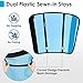 TAILNERY Fly Boots for Horses Set of 4 – Innovative Curved-Edge Design, Anti-Sag Stays, Breathable Mesh Leg Protection, Reduces Stomping & Fatigue, Comfort Fit for Small to Medium Horses - Blue