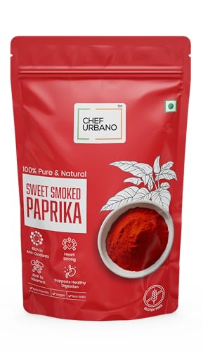 Image of Chef Urbano Smoked Paprika Sweet 250g | Produce of Spain | Pimentos | Smoky Flavour | No Artificial Colours | No Preservatives | Vegetarian | 100% Pure & Natural