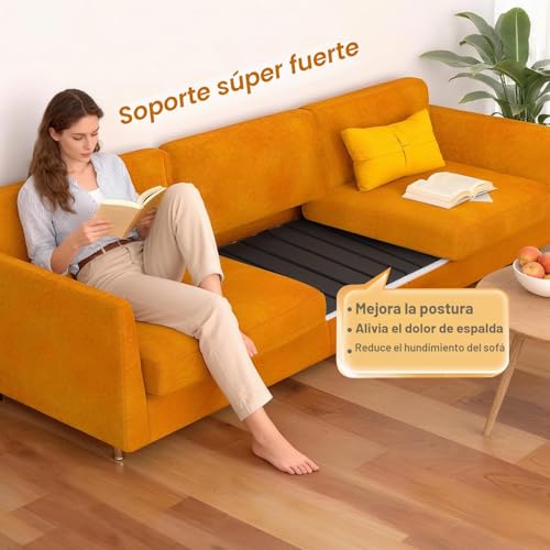 Tabla de soporte de sofá de 3 plazas de madera con superficie Oxford protectora 4
