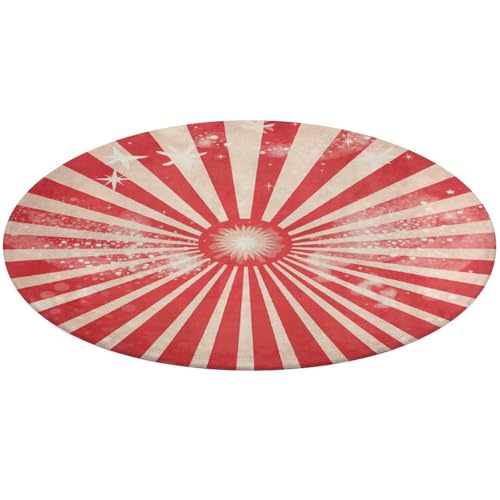 Alfombra de cocina lavable con rayas rojas para comedor 2