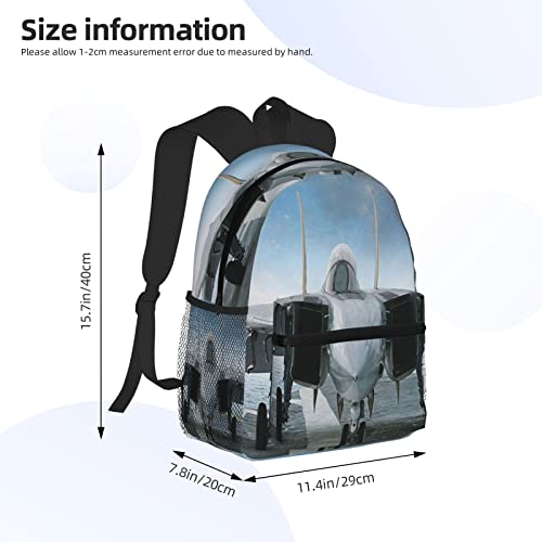 Travel Backpack for Boys Girls Kids, F14 Jet Fighter Plane Backpacks Children School Bag Bookbag Daypack for Men Women4