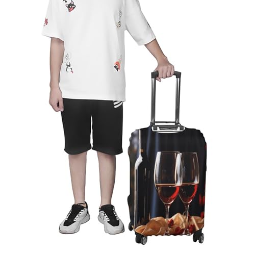 Housse de protection pour valise blanc extensible anti-rayure XL - 7