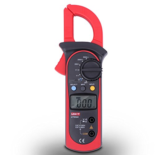 Uni-T Ut202A Auto-Ranging Ac Dc 600 Amps Auto/Manual Range Digital Handheld Clamp Meter Multimeter Test Tool #TOP3