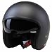 Produktbild ece22.05 zugelassen Viper Motorrad Motorrad Tempo Touring Reisende Helm Jethelm Jet - MATTSCHWARZ - Matt Schwarz, Large - 60cm