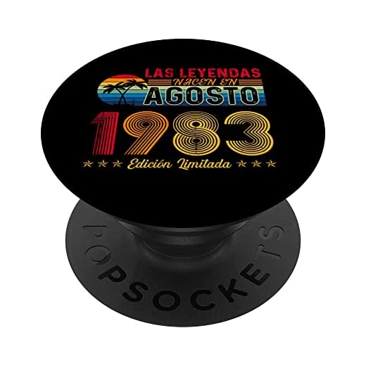 Las Leyendas nacen en Agosto 1983 39 cumpleaños Camiseta PopSockets PopGrip Intercambiable