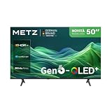Metz Smart TV QLED 50 pollici con Google TV, QLED di sesta generazione, 4K UHD, HDR10+, Dolby Vision, Dolby Atmos, Eye Care, DVB-T/T2/C/S/S2 HEVC Main10 CI+ (50MQH7500Z, nuovo modello 2026)