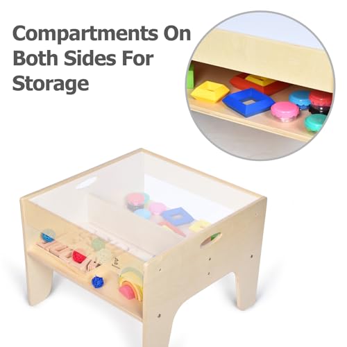 Table lumineuse sensorielle avec rangement pour jeu éducatif - 7