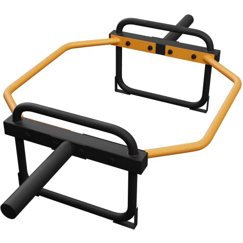 Elevens Hex Bar Trap Bar Deadlift 300lbs Weight Capacity 2in Olympic Weightlifting Bar Shrug Bar for Home GYM