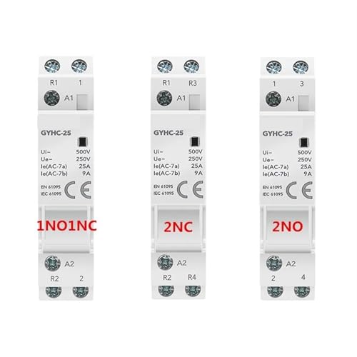 Contacteur modulaire pour automatisme résidentiel 2P 25A 2NO 48V