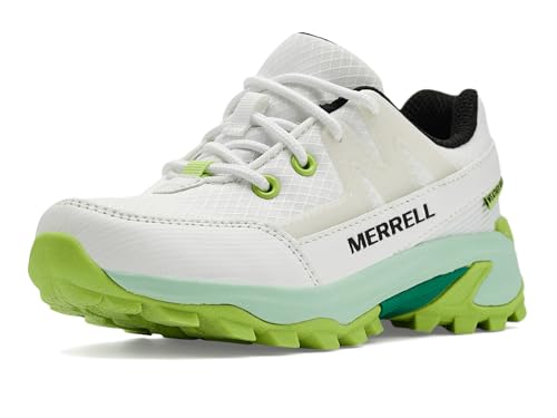 Merrell Unisex Kids Moab FST (Little Kid/Big Kid) White/Teal 13 Little Kid Medium
