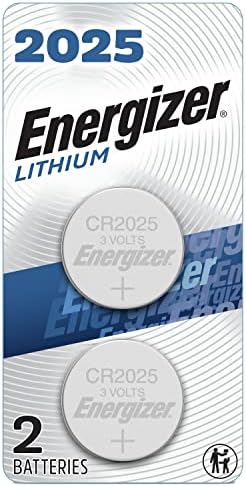 Energizer 2025 Batteries, Lithium CR2025 Battery, 2 Count