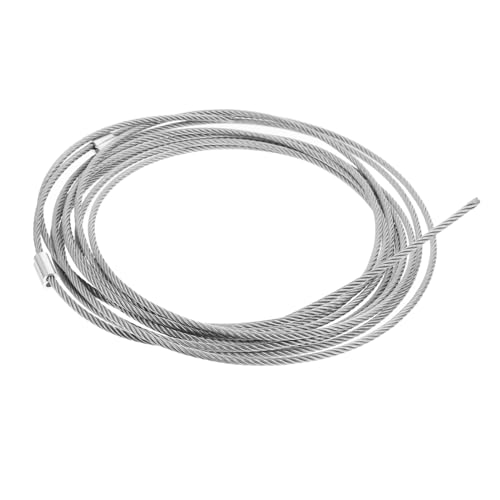 NULYLU Câble De Porte De Garage Acier Robuste Câble Métallique Pour Suspension De Porte Standard