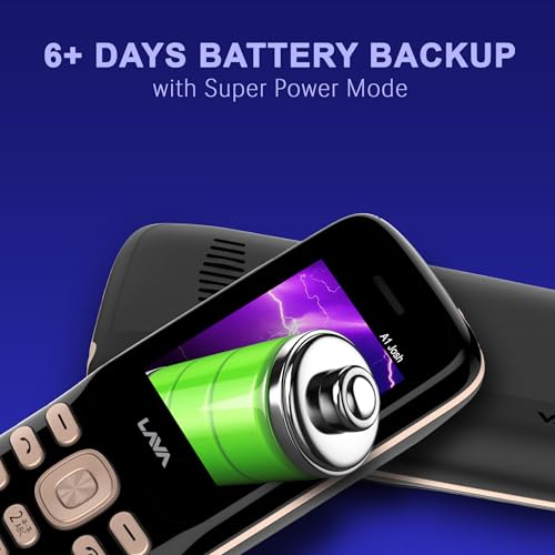 Image of Lava A1 Josh (with BOL Feature) Dual Sim Keypad Mobile Phone | Long-Lasting Battery |22 Launguages Read Support | Auto Call Recording | Call Blink Notification (Black Gold)