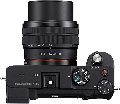 Sony Alpha A7C Compact Mirrorless Camera With Fe 28–60 Mm F4–5.6 Lens & Additional Accessories (Extra Batteries, 2X 64Gb Sdxc Memory Card, Gadget Bag, Monopod - 11 Items) #TOP5