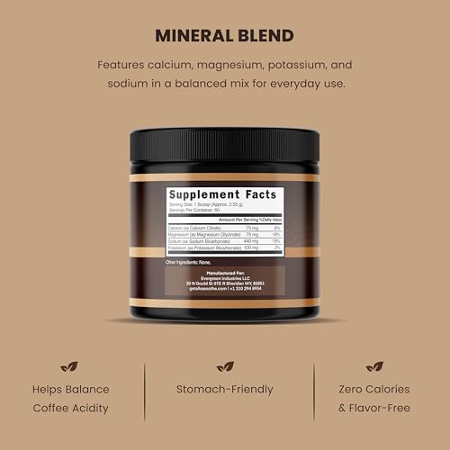 Coffee Acid Reducer (60 Day Supply) Transforms Regular to Low Acid Coffee - All Natural Minerals - Tames Acidity by 90% - Acid Neutralizer & Relief - Keto Friendly - Sugar Free & Vegan - USA Made - Thumbnail 6
