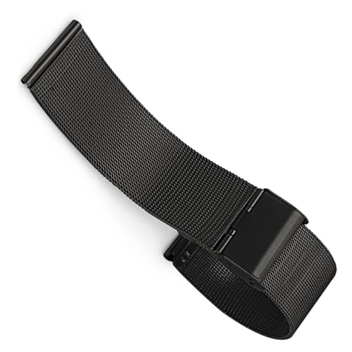 Bracelet de montre universel 22mm maille argentée en acier inoxydable pour montre classique