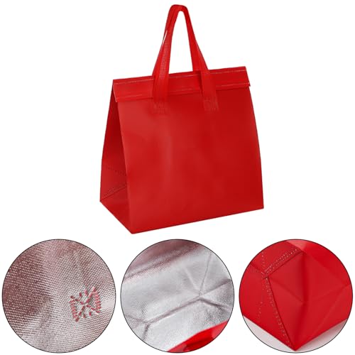 ZENFUN Set of 60 Insulated Take Away Bags, Small Take Out Bag Grocery Bags, Thermal Bag for Hot&cold Frozen Food, Food Delivery, 9.3 x 5.7 x 9.3 inches