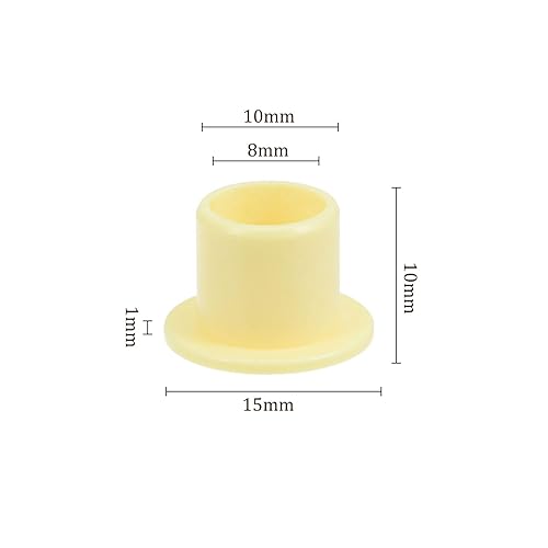 Miniatura 18 de Rodamiento de manga con brida de 4 piezas - [0.197 in x 0.276 in x 0.276 in] Buje sin aceite POM para uso en máquinas de equipos Negro