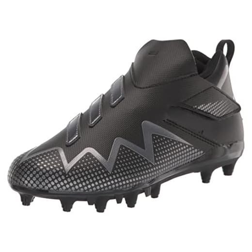 adidas Freak Spark-Team Football Shoe, Black/Night Metallic/Black, 5 US Unisex Big Kid