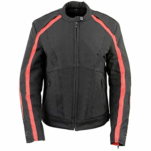 Image of Milwaukee Leather Women's Textile Classic Crossover Motorcycle Riders Jacket - All Year Wear