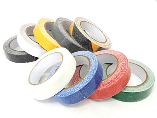 2704 PPLS 滑り止めテープ 鉱物粒子タイプ 耐水 転倒防止 2.5cm厚 9色アソート