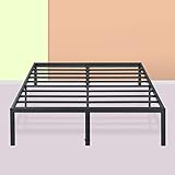 PrimaSleep 18 Inch Heavy Duty Steel Slat NON-SLIP Bed Frame,Queen